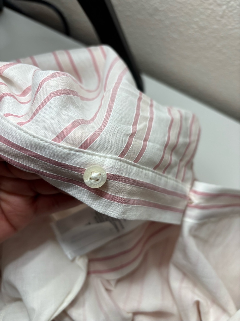 Lauren Ralph Lauren White and Pink Striped Midi Dress - Picture 7 of 7